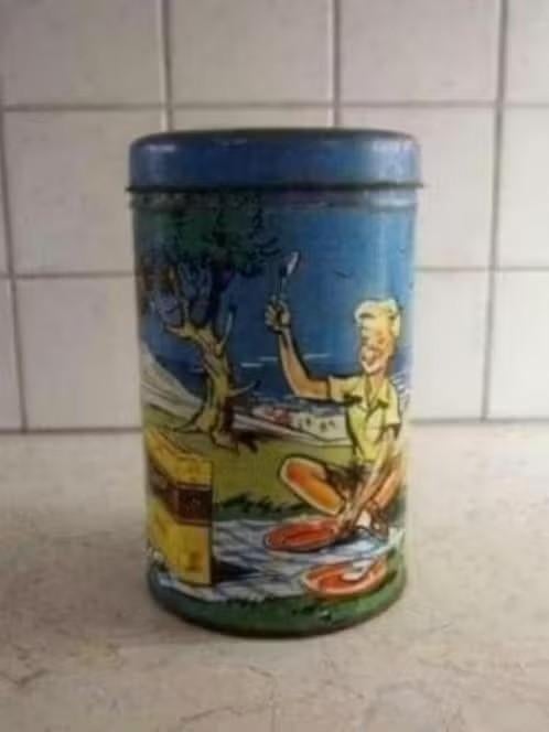 Voorraadbus Blik Brinta Vintage Retro Jaren 50., Ophalen of Verzenden, Gebruikt