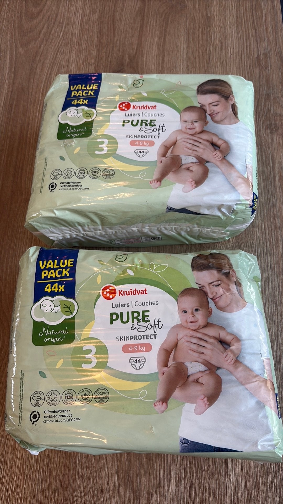 Kruidvat Luiers Pure Soft Maat 3 (4-9kg) -88 st 18 st type 2, Verzenden, Nieuw