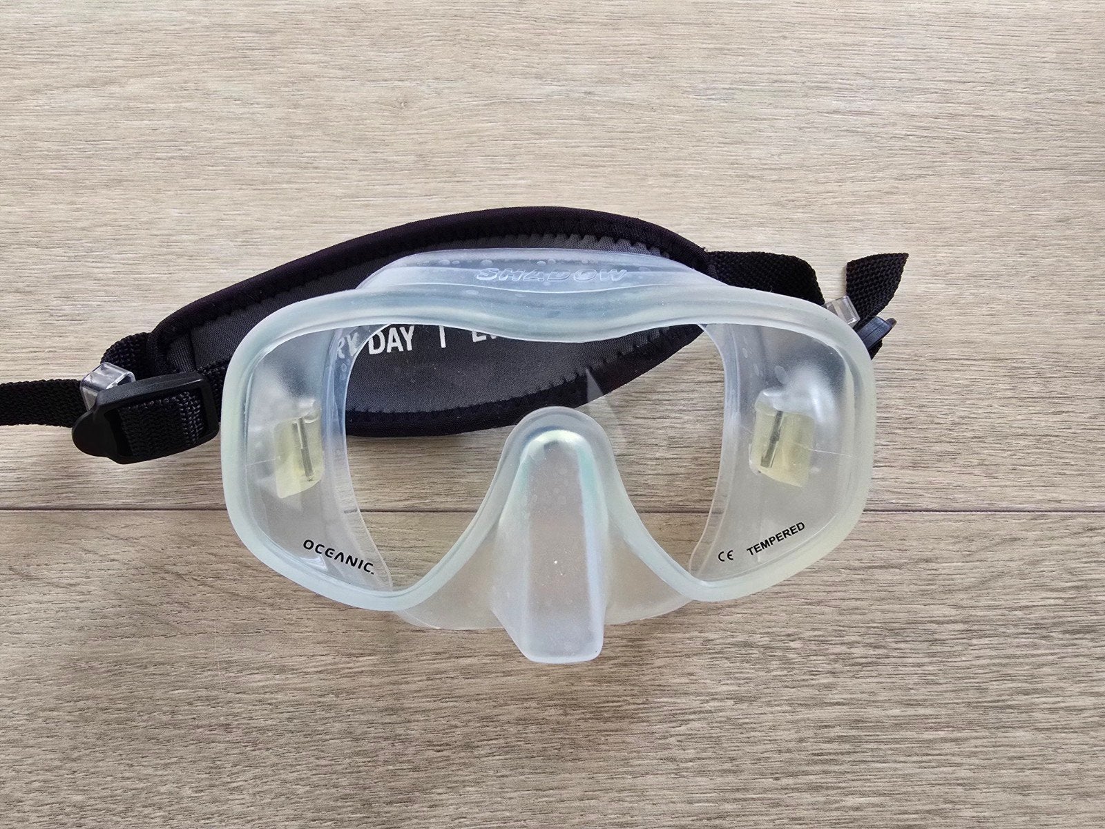 Oceanic Shadow duikmasker clear, Watersport en Boten, Ophalen of Verzenden, Zo goed als nieuw, Duikbril of Snorkel