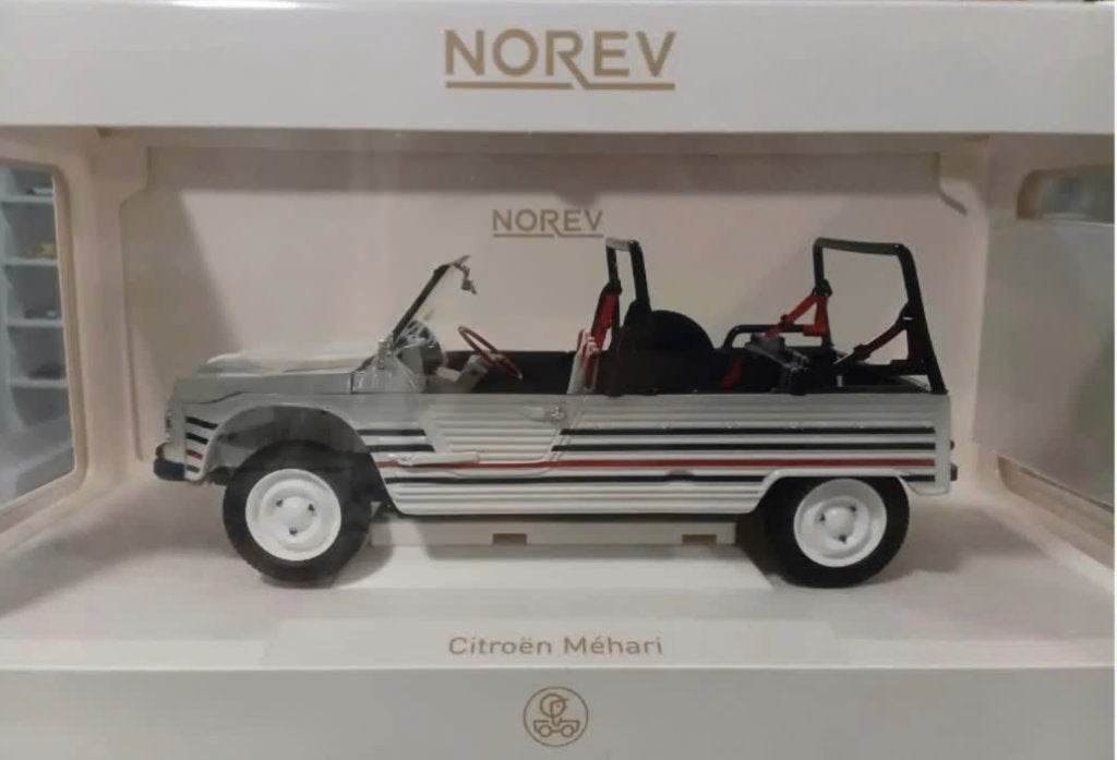 Citroen Mehari '16 Electric Blauw Wit Rood 1/18 NOREV 181805, Verzenden, Nieuw, Auto, Norev