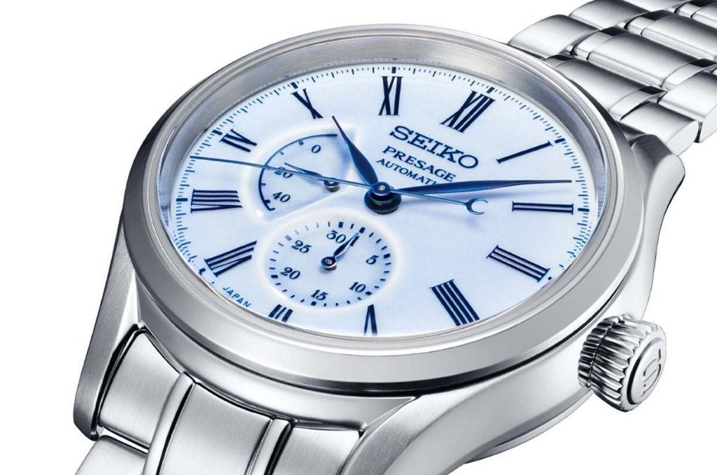 Seiko Prestige limited Arita porselein SPB267J1 ZGAN, Staal, Polshorloge, Ophalen of Verzenden, Zo goed als nieuw