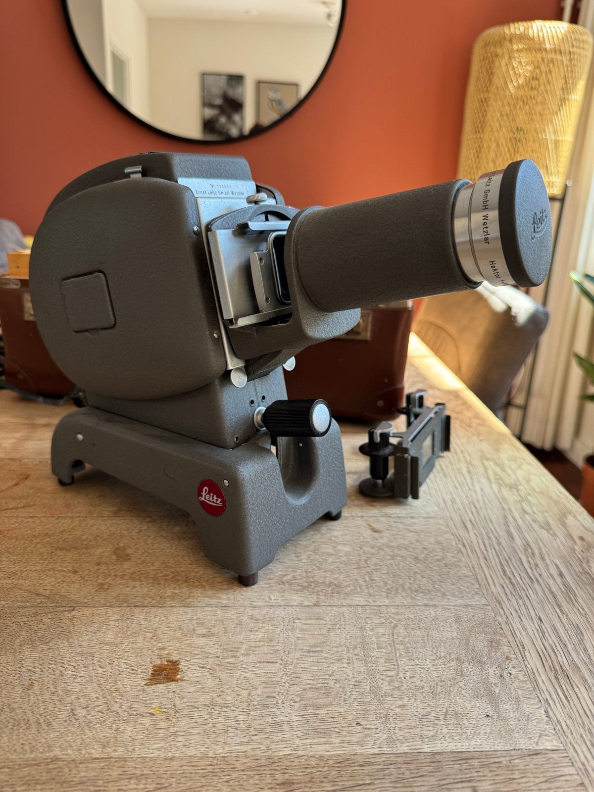 Vintage Leitz Prado 250 Diaprojector met Originele Koffer, Ophalen, Gebruikt