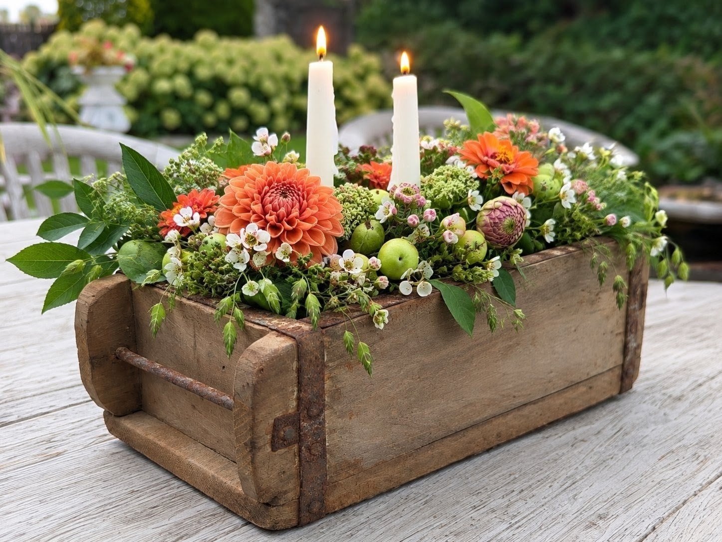 Decoratieve houten steenmal, Ophalen