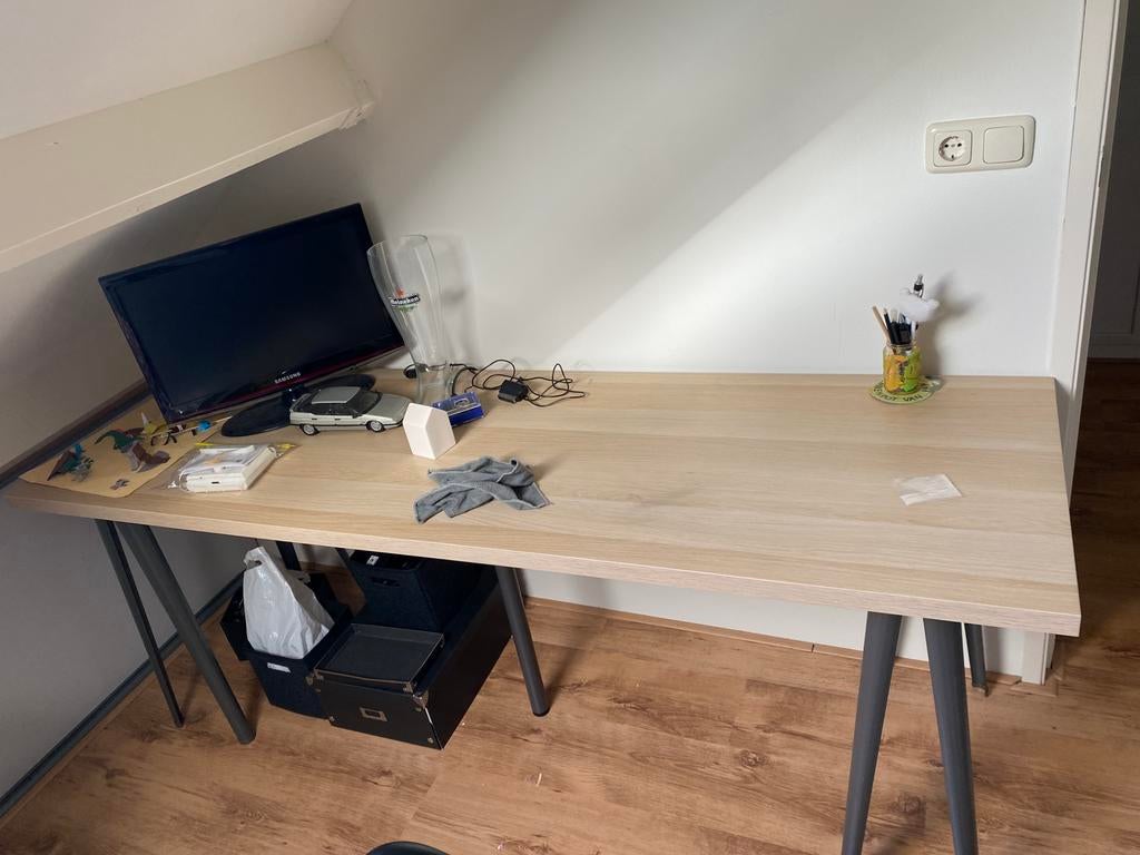 Ikea bureau/werktafel, Huis en Inrichting, Bureaus, Ophalen, Zo goed als nieuw