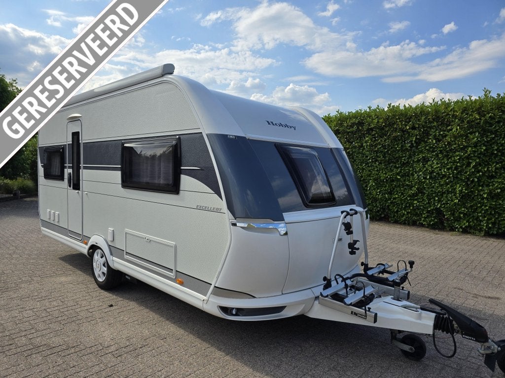 Hobby Excellent 495 UFE GERESERVEERD, Caravans en Kamperen, Caravans, Rondzit, Hobby, Schokbreker, Bedrijf