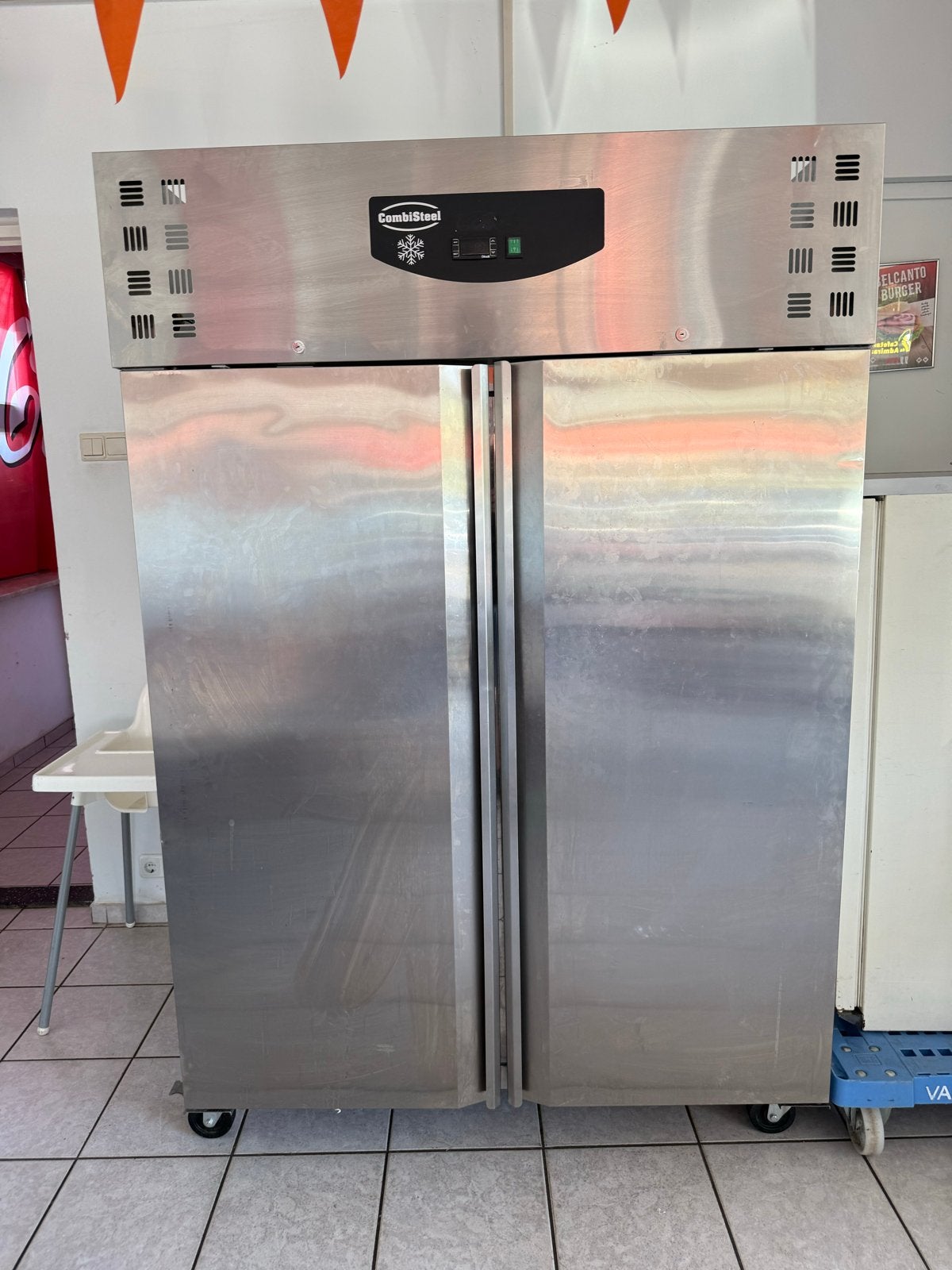 CombiSteel Professionele Koel-Vriescombinatie op Wielen, Ophalen, Gebruikt, 200 liter of meer, 60 cm of meer