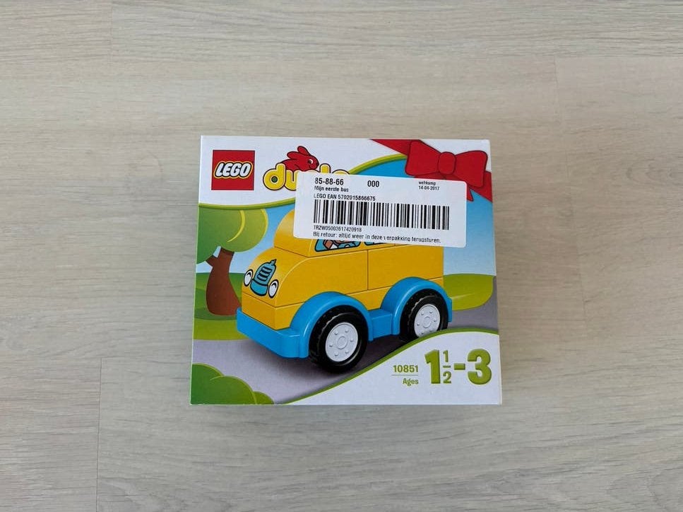 Lego Duplo 10851 Mijn eerste bus - Compleet in doos, Overige thema's, Ophalen of Verzenden, Zo goed als nieuw, Compleet