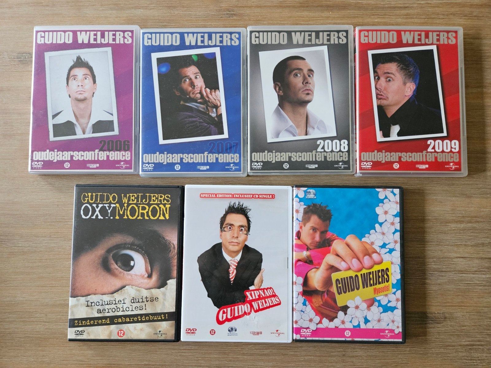 7x DVD Guido Weijers, Ophalen of Verzenden, Zo goed als nieuw