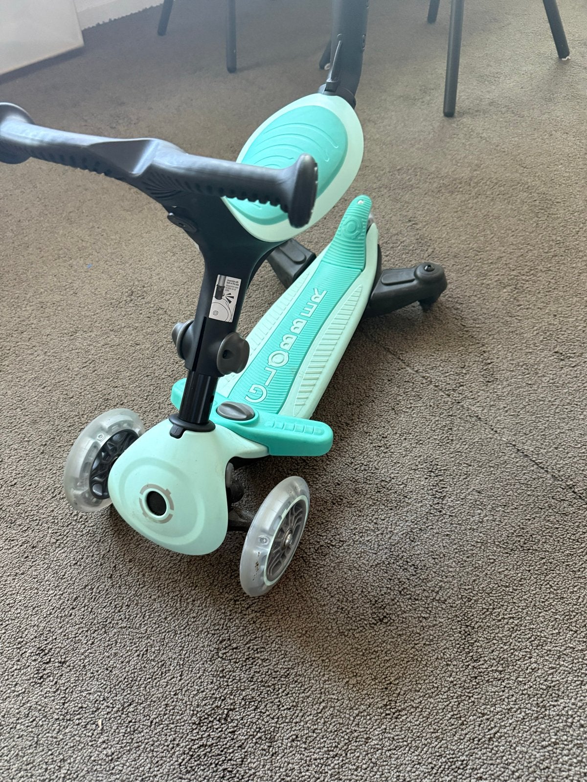 Globber go up 360 5-in-1 step met zitje - Aqua, Ophalen, Zo goed als nieuw, Gewone step