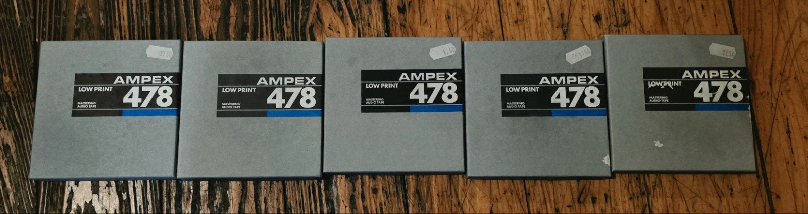 Ampex 478 Low Print Audio Tape - 5 stuks, Ophalen of Verzenden, Accessoire