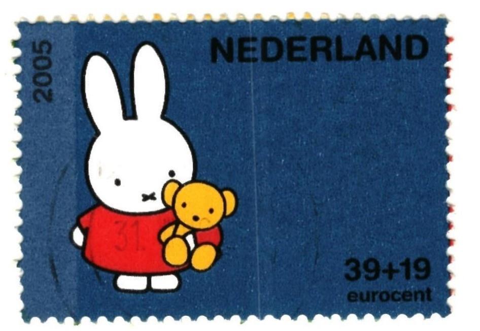 988062 Nijemirdum 80+ Fr Gelopen met mooie zegel Nijntje, Ophalen of Verzenden, 1980 tot heden, Gelopen, Friesland