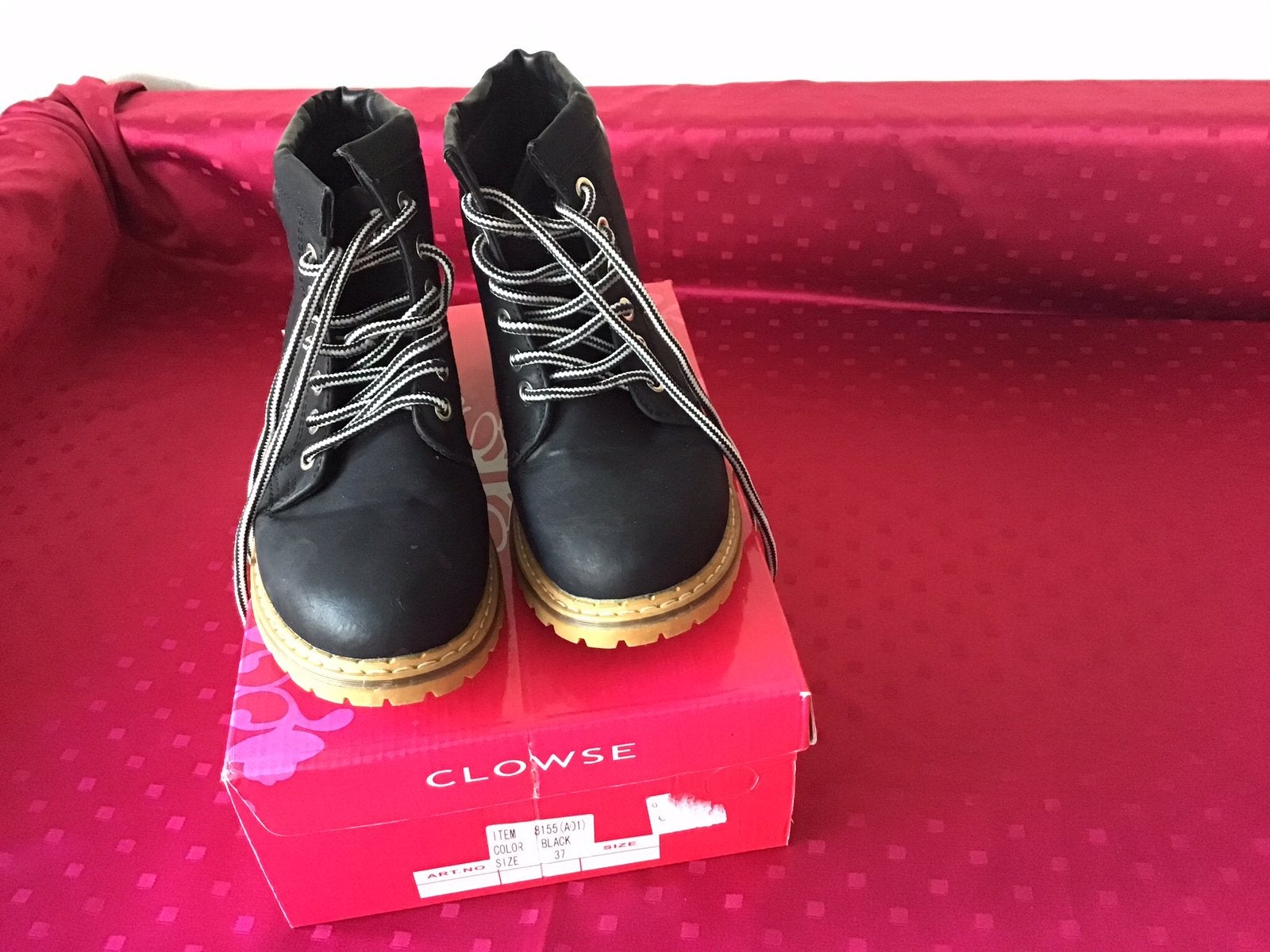 Zwarte veterboots, Zwart, Overige typen, Ophalen of Verzenden, Zo goed als nieuw