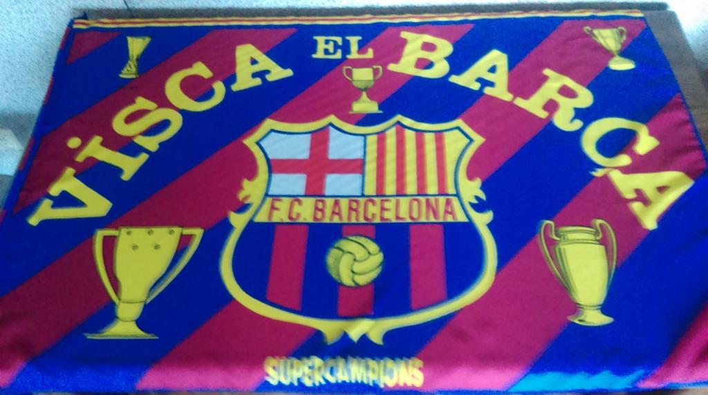 Barca vlag 100x150, Ophalen of Verzenden, Nieuw, Buitenlandse clubs
