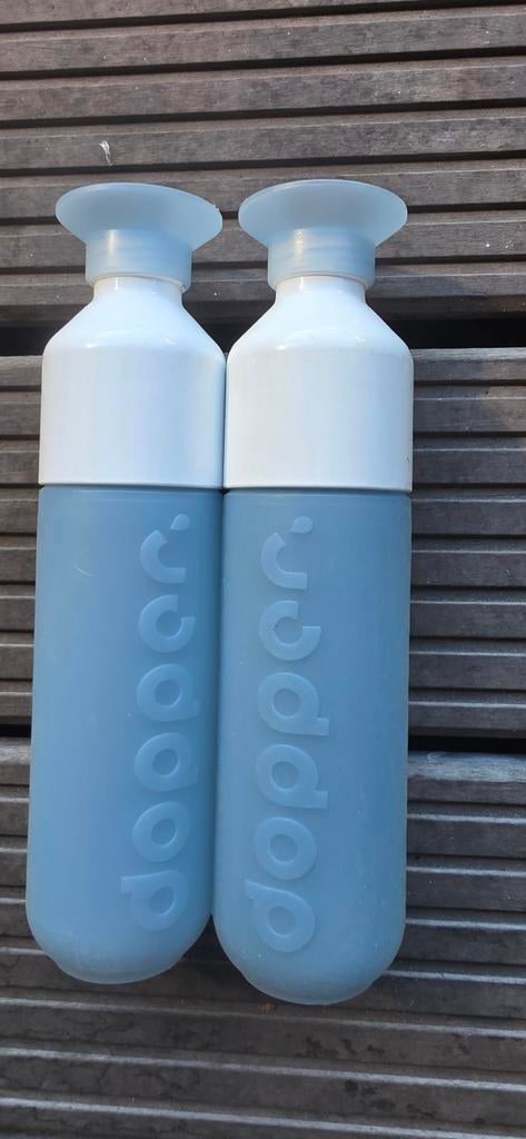 Nieuwe Dopper waterflessen - Lichtblauw 2x, Ophalen of Verzenden