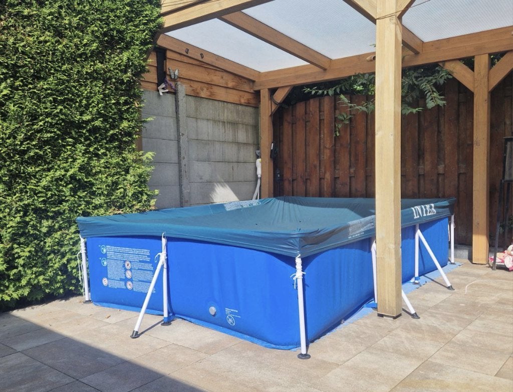 Zwembad 2x3m overcompleet: zandfilterpomp, warmtepomp, etc, Ophalen, Zo goed als nieuw, Opzetzwembad, 200 tot 400 cm