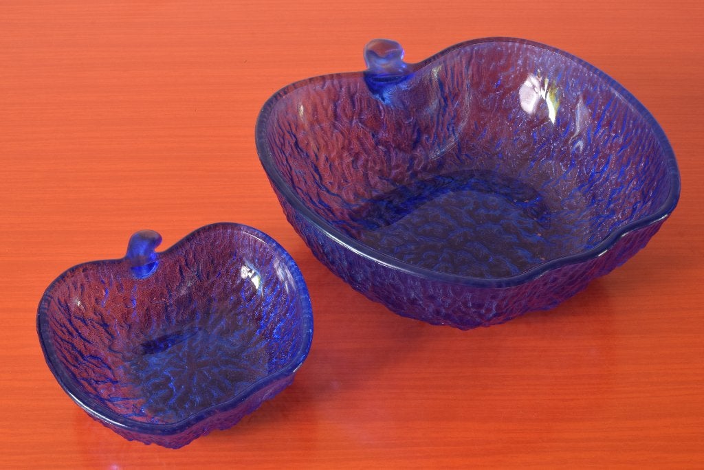 Set van 2 retro vintage Ravenhead Siesta schalen - Appel, Ophalen of Verzenden, Zo goed als nieuw, Glas, Schaal of Schalen