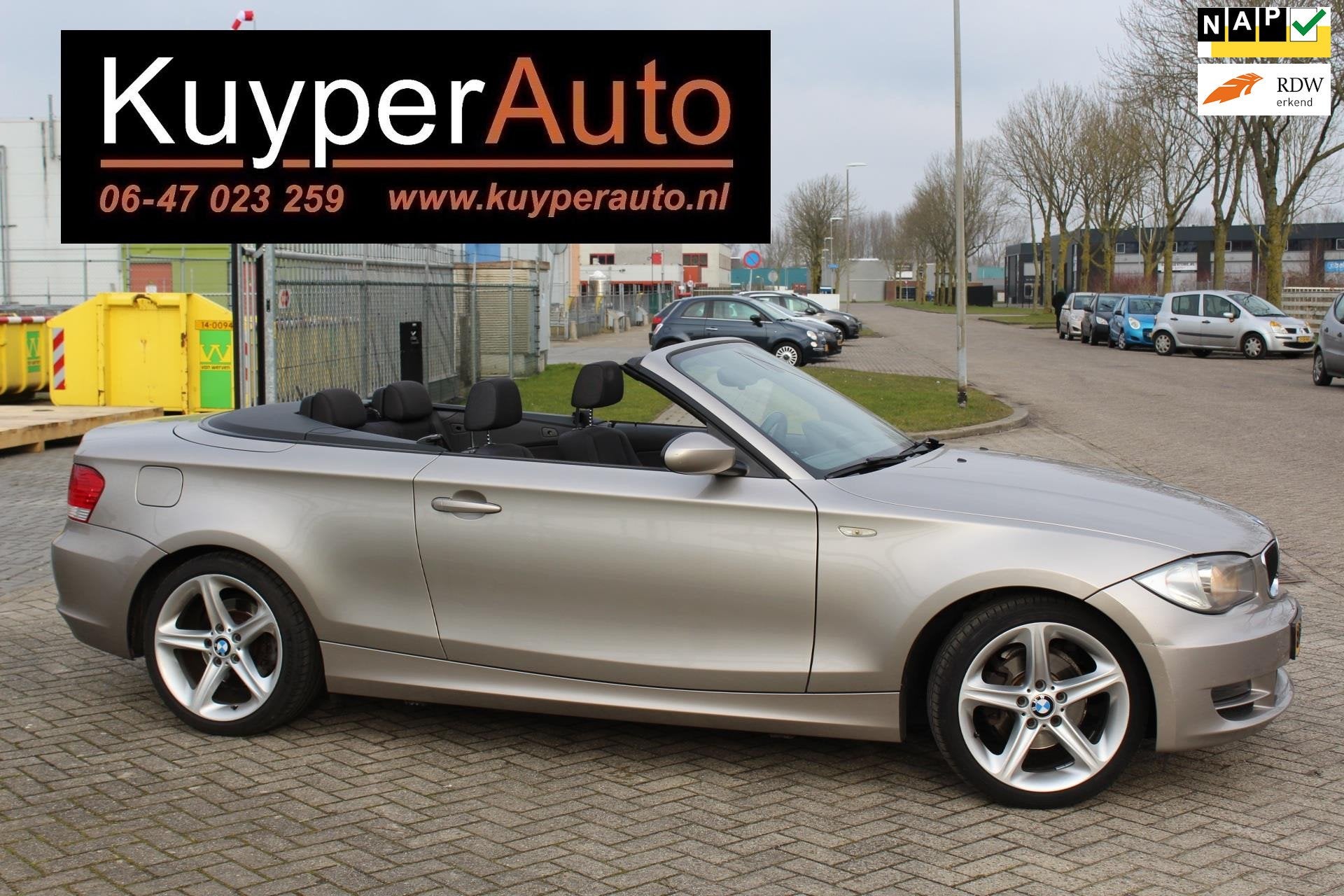 BMW 1-serie Cabrio 118i Executive ned auto NAP NAVI MULTIMED, Auto's, 1-Serie, Automatische klimaatregeling, Cabriolet, 4 stoelen