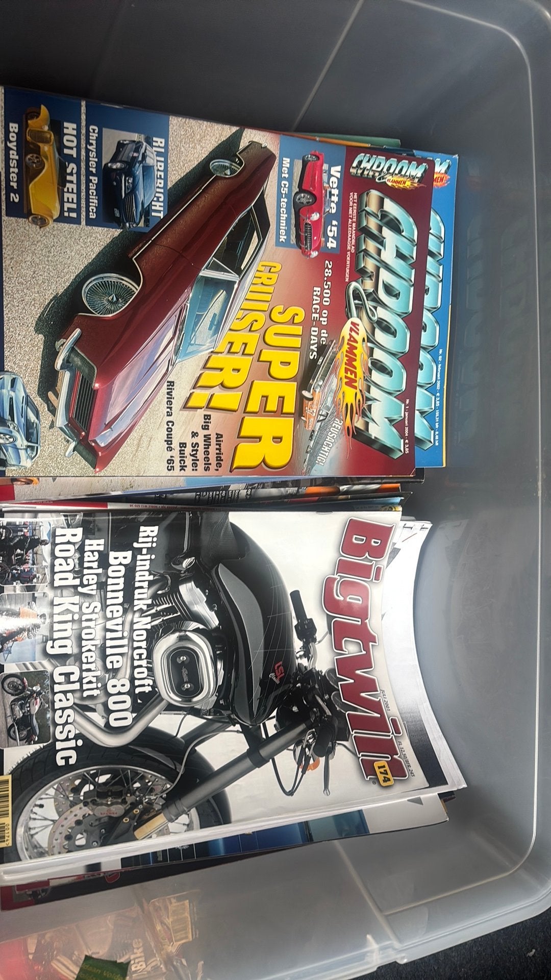 Bak vol oude tijdschriften, Boeken, Auto's | Folders en Tijdschriften, Ophalen, Zo goed als nieuw, Algemeen