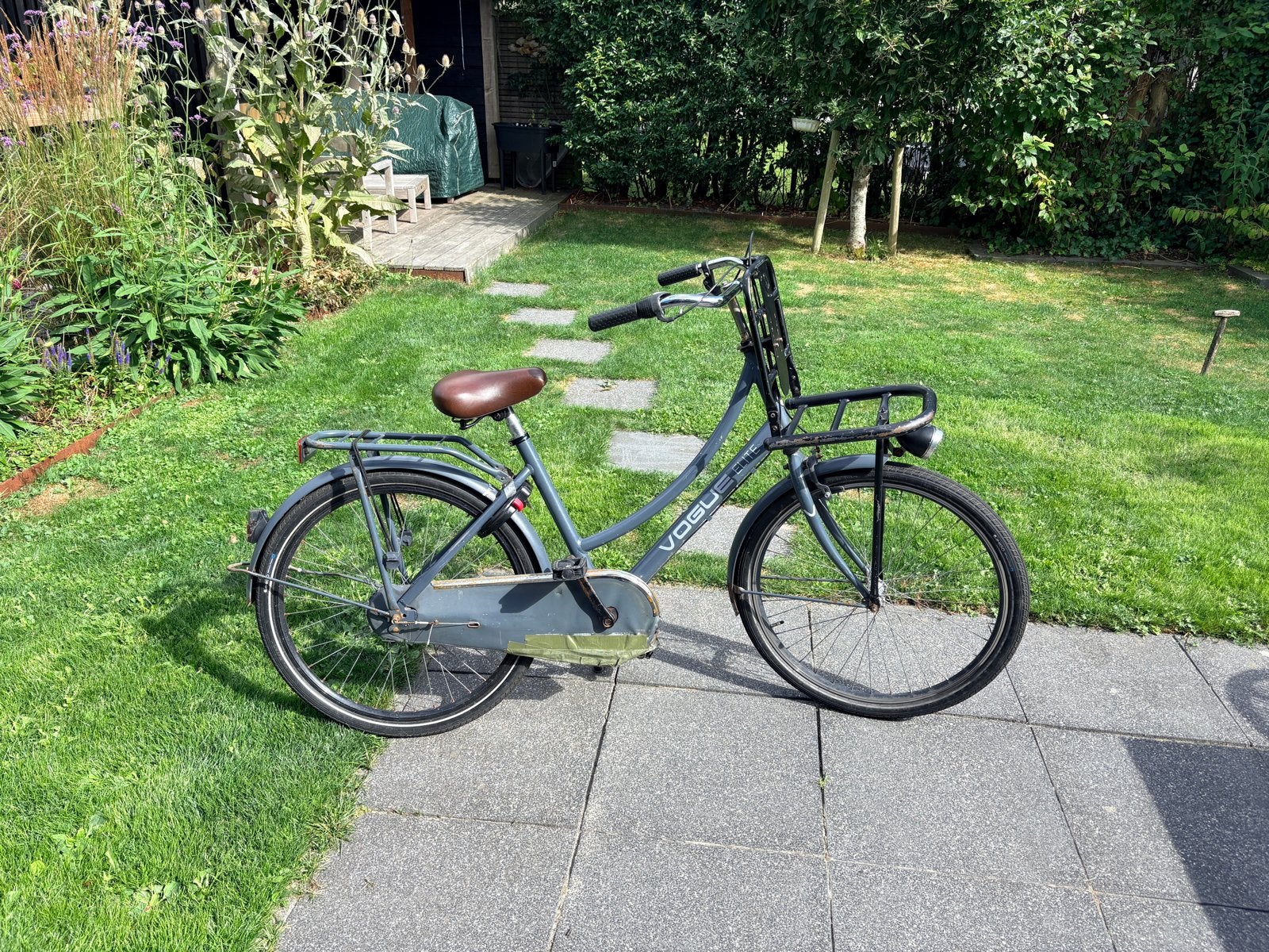 Vogue Elite Transportfiets Dames - Grijs - 3 Versnellingen, Gebruikt, Velgrem, Versnellingen, Ophalen
