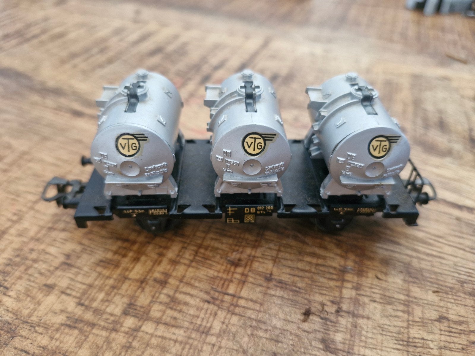 Märklin H0 DB VTG ketelwagen met 3 tanks, Wisselstroom, Gebruikt, Wagon, Ophalen of Verzenden