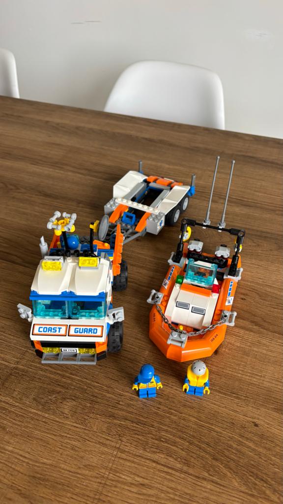 Lego City Coast Guard Patrol Truck & Rescue Boat (7726), City, Lego, Ophalen of Verzenden, Zo goed als nieuw
