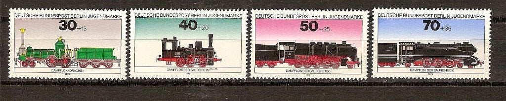 Treinen Berlin 488-491 postfris, Ophalen of Verzenden, Postfris, Treinen