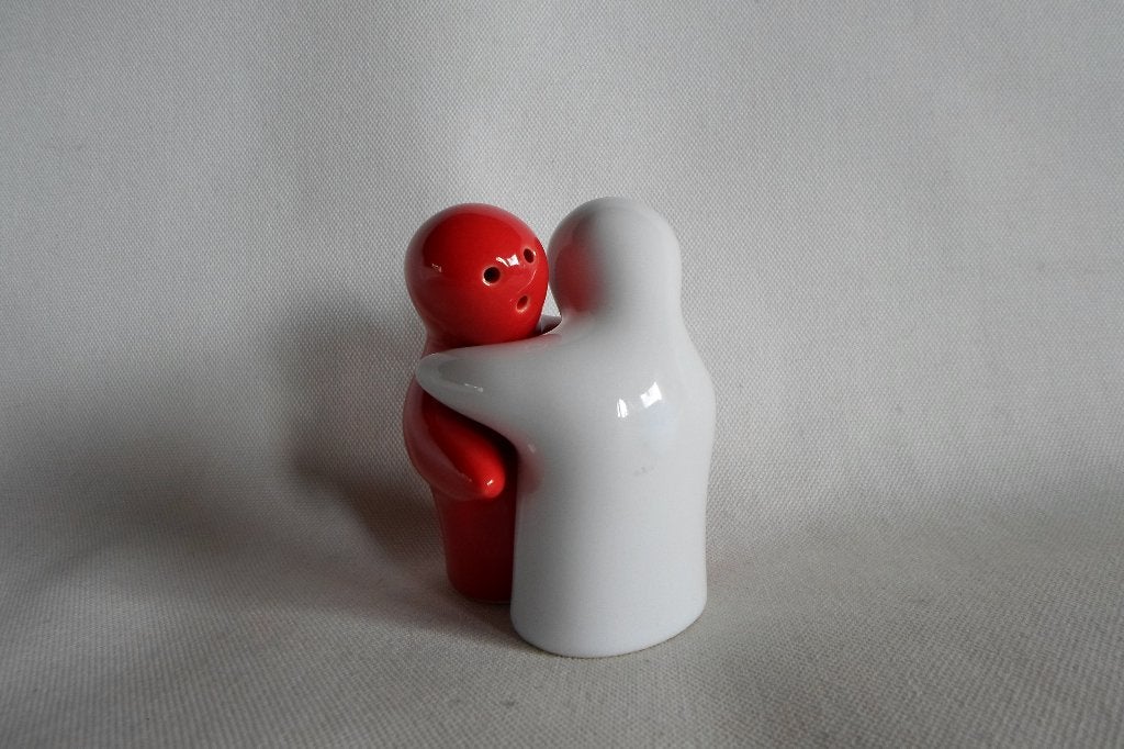 Floz Peper & Zout Omhelzing Rood Wit, Overige typen, Ophalen of Verzenden, Zo goed als nieuw, Steen/keramiek