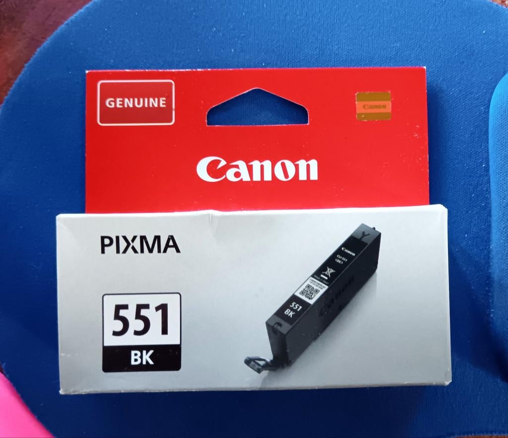 Canon Pixma 551 BK Inktcartridge Zwart - Nieuw, Ophalen of Verzenden, Nieuw, Cartridge, Canon