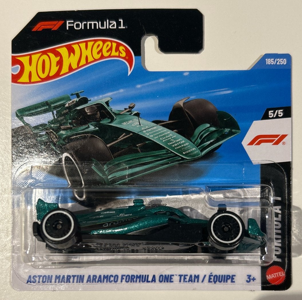 Hot Wheels Aston Martin Aramco Formule 1 Team 185/250, Ophalen of Verzenden, Nieuw