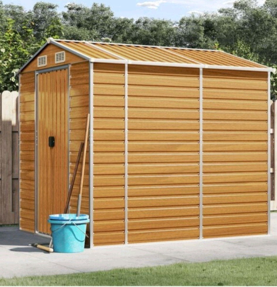metalen tuinhuisje tuinschuurtje opbergkast houthok  berging, Schuur, Zonder ramen, Metaal, Ophalen