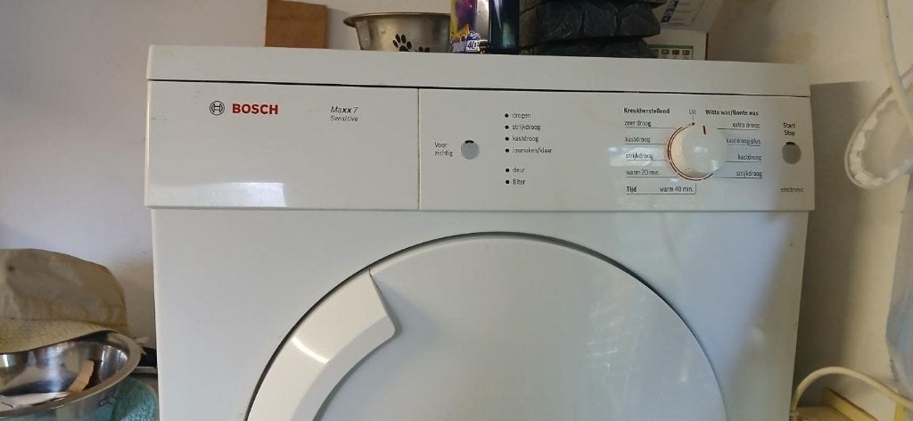 wasdroger, Ophalen, Gebruikt, Luchtafvoer, Anti-kreukfase