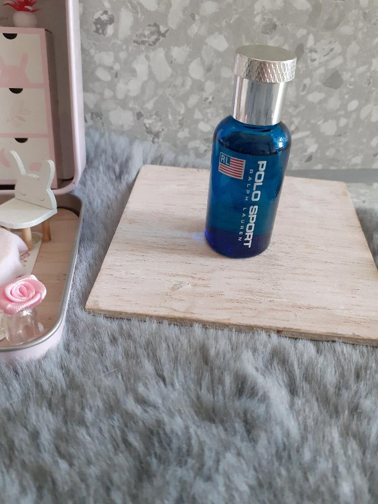 parfumminiatuur polo sport ralph lauren, Ophalen, Zo goed als nieuw, Miniatuur, Gevuld