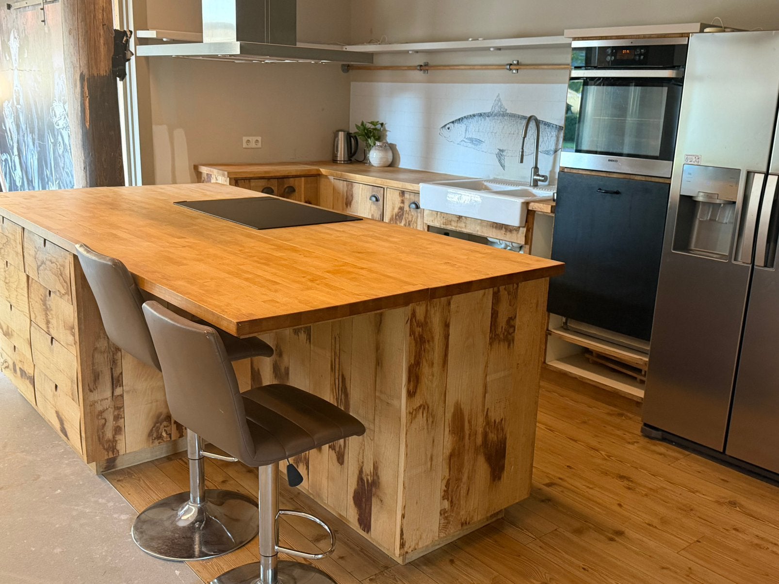 Keuken., Ophalen, Gebruikt, 100 tot 150 cm, 200 cm of meer