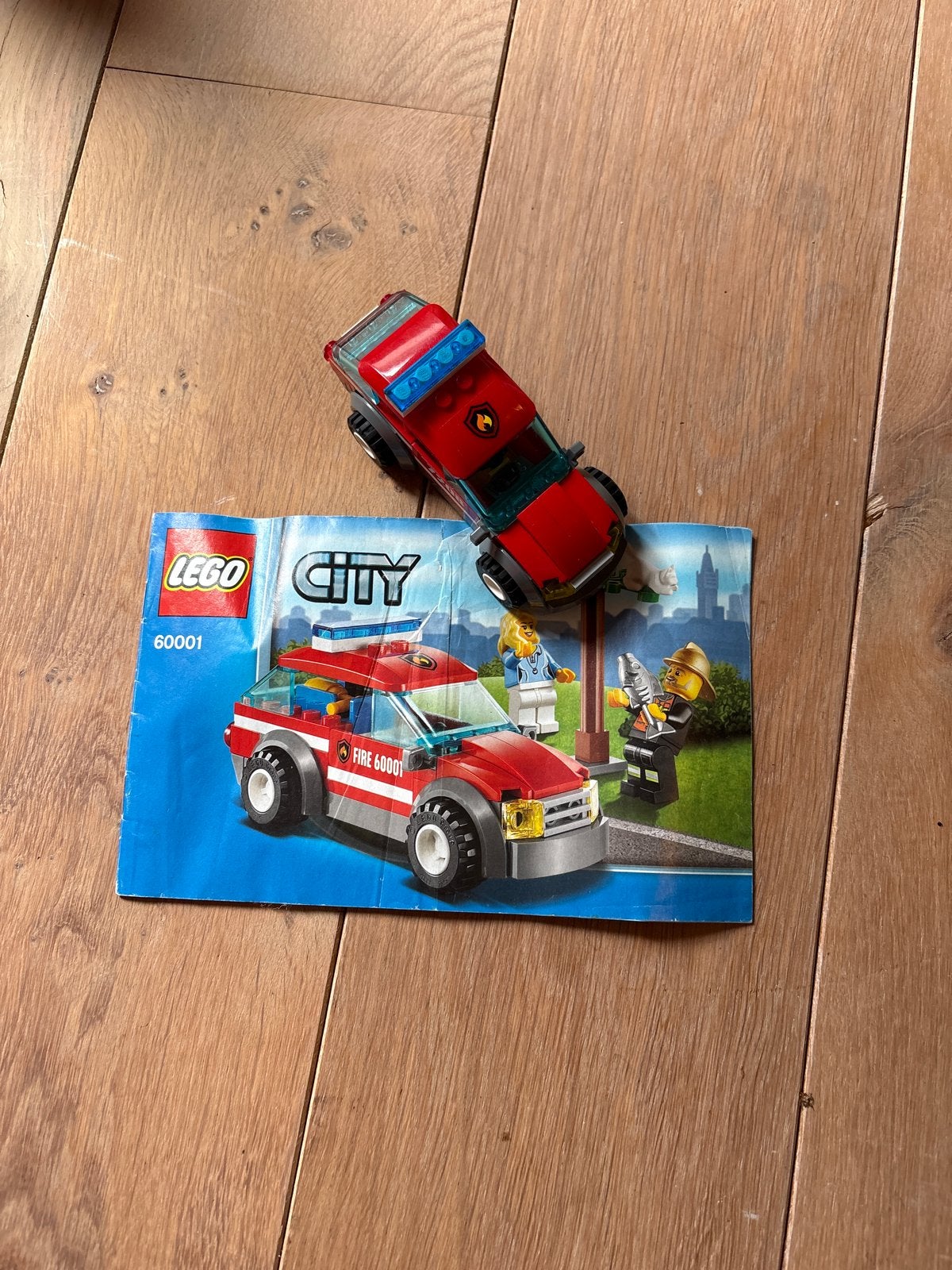 LEGO City Brandweerwagen 60001 - Compleet met instructies, Ophalen of Verzenden, Zo goed als nieuw