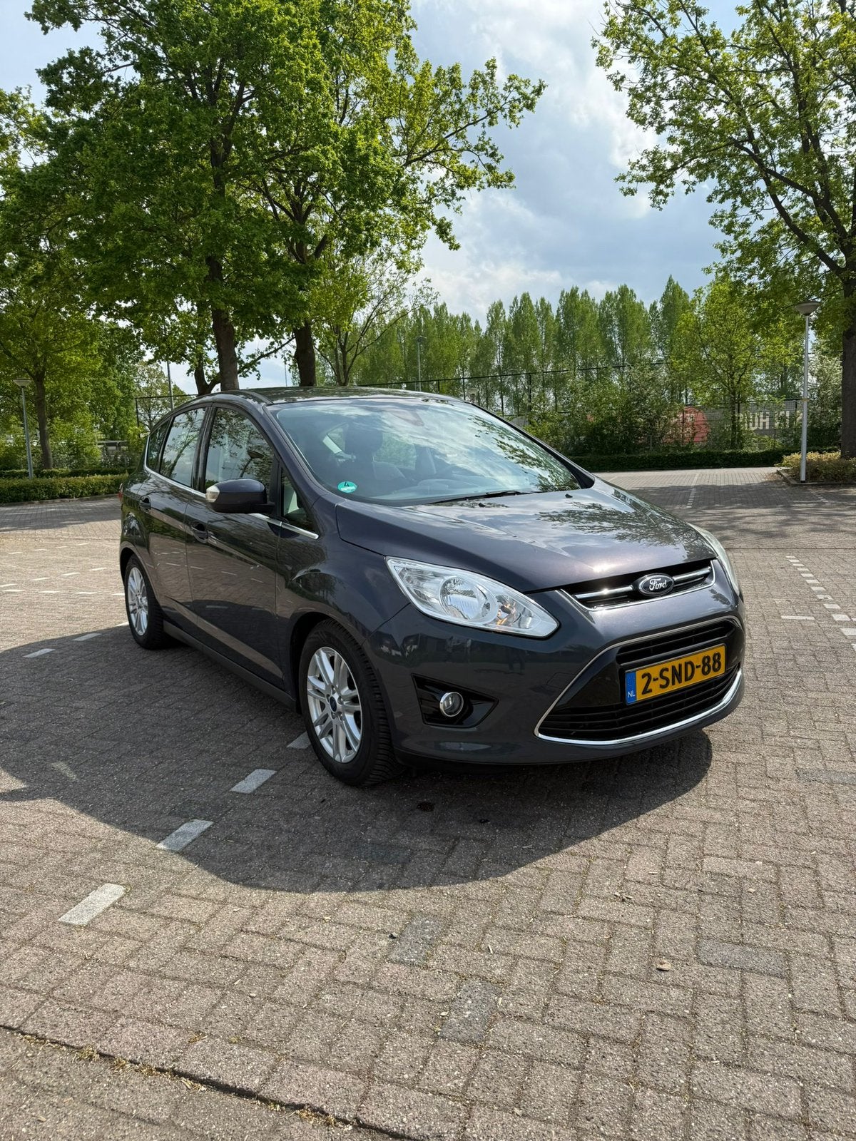 Ford C-Max 1.0 92KW 2013 blauw/Grijs, Auto's, Voorwielaandrijving, 125 pk, Origineel Nederlands, 1200 kg