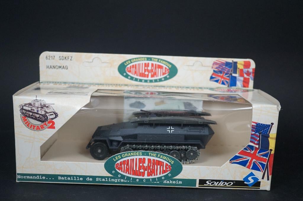 Solido Duitse Hanomag half track ponton versie - 1/50 - TOP, Ophalen of Verzenden, Zo goed als nieuw, Bus of Vrachtwagen, Overige merken