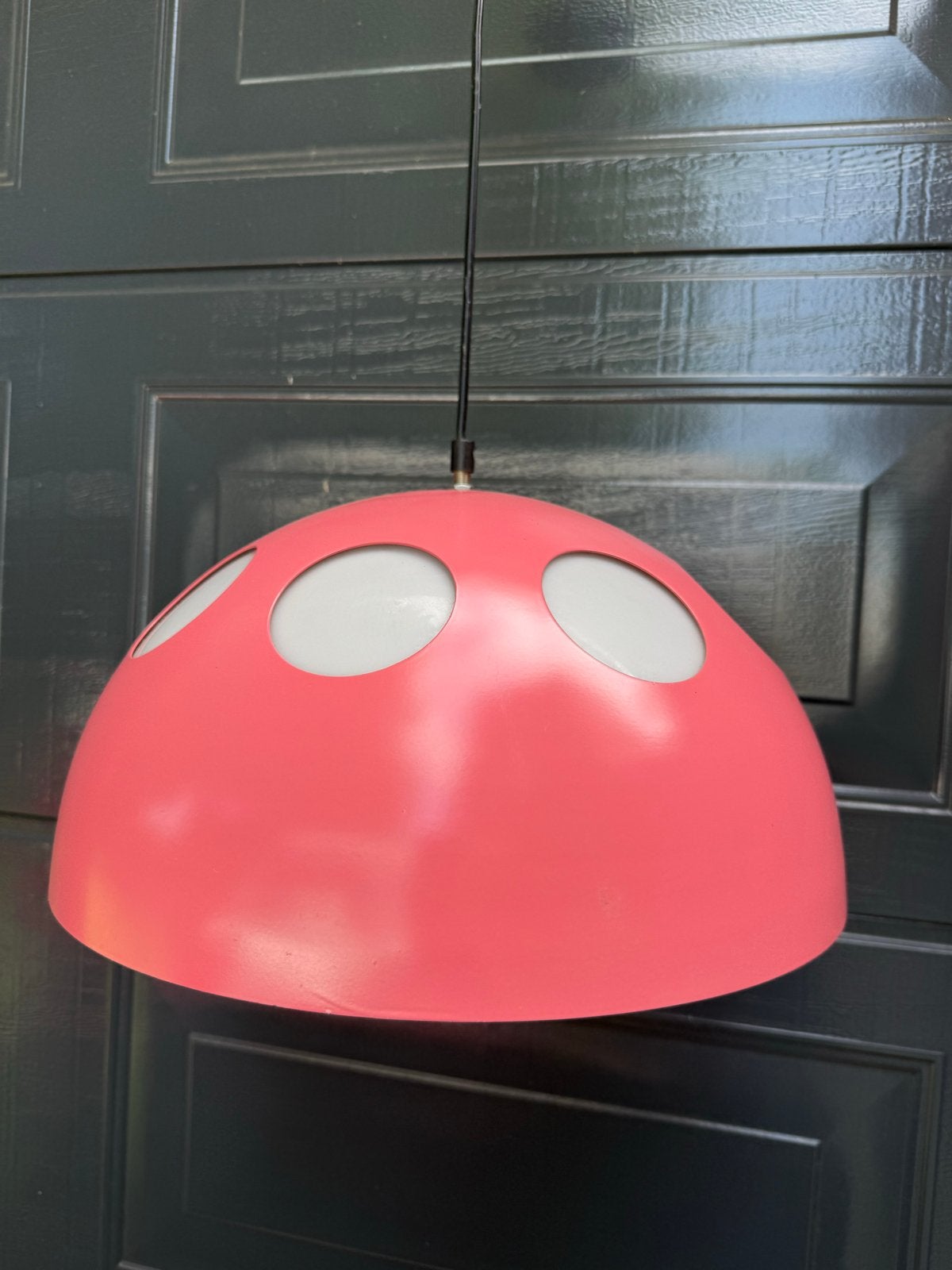Space age Raak Amsterdam hanglamp roze met doorkijk, Gebruikt, Info@gijpsvintage.nl, 3931za, Ophalen of Verzenden