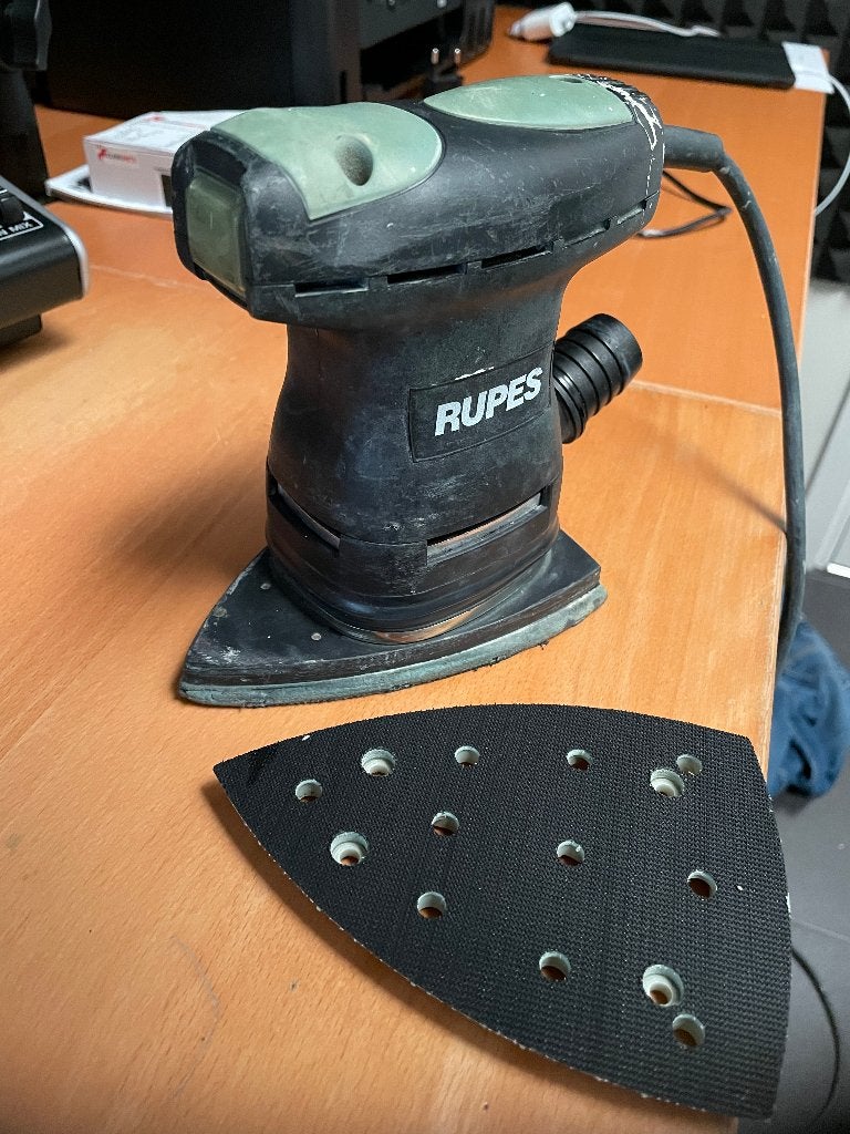 Rupes RU-LS71T Delta Schuurmachine, Doe-het-zelf en Verbouw, Gereedschap | Schuurmachines, Verzenden, Gebruikt, Minder dan 600 watt