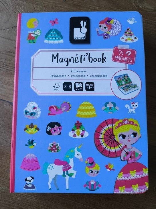 Jonad magneetboek princes, Kinderen en Baby's, Ophalen of Verzenden, Zo goed als nieuw, Puzzelen