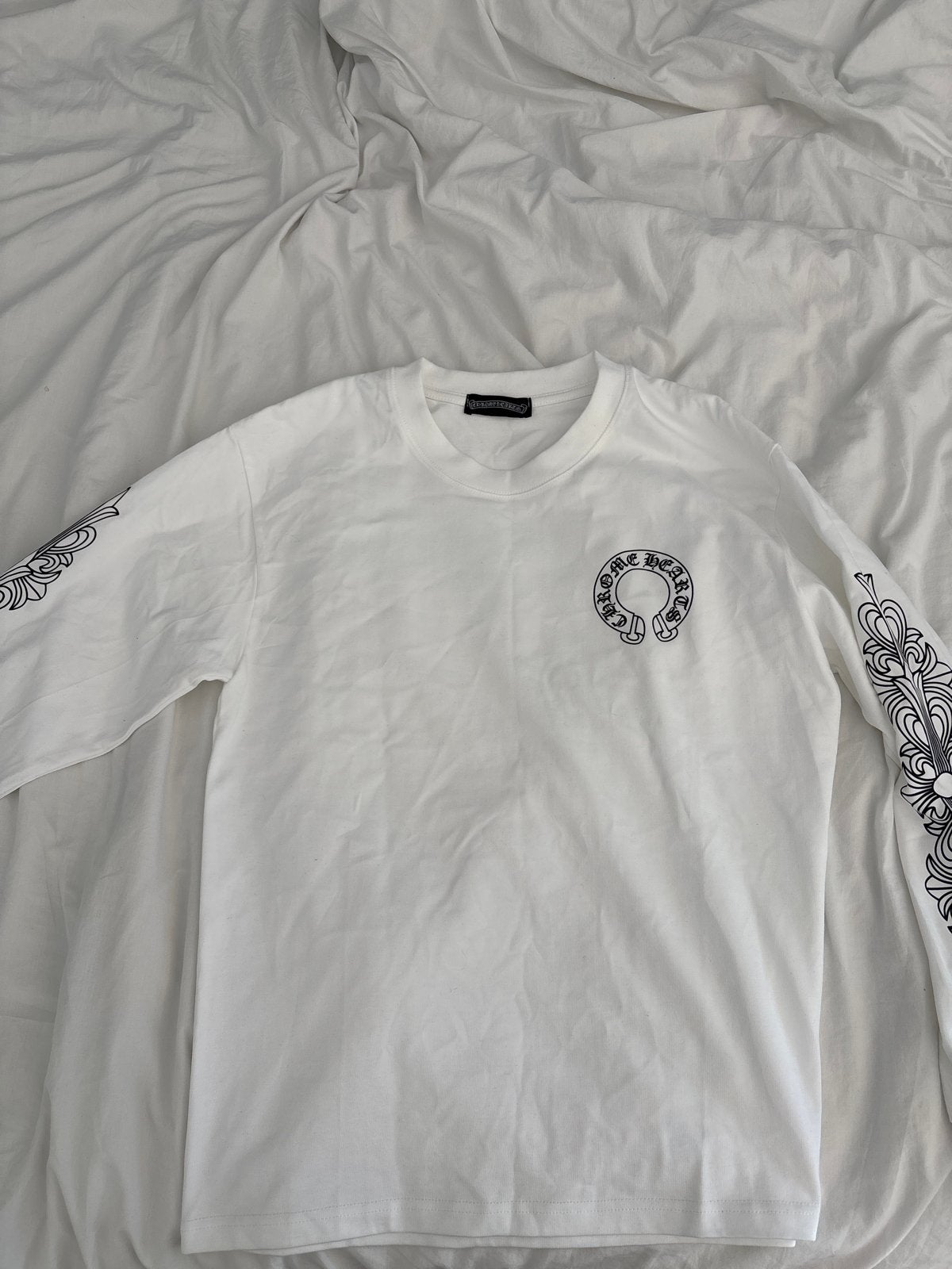 Chrome Hearts Longsleeve - Maat M valt als S, Kleding | Heren, T-shirts, Ophalen of Verzenden, Zo goed als nieuw, Maat 48/50 (M)