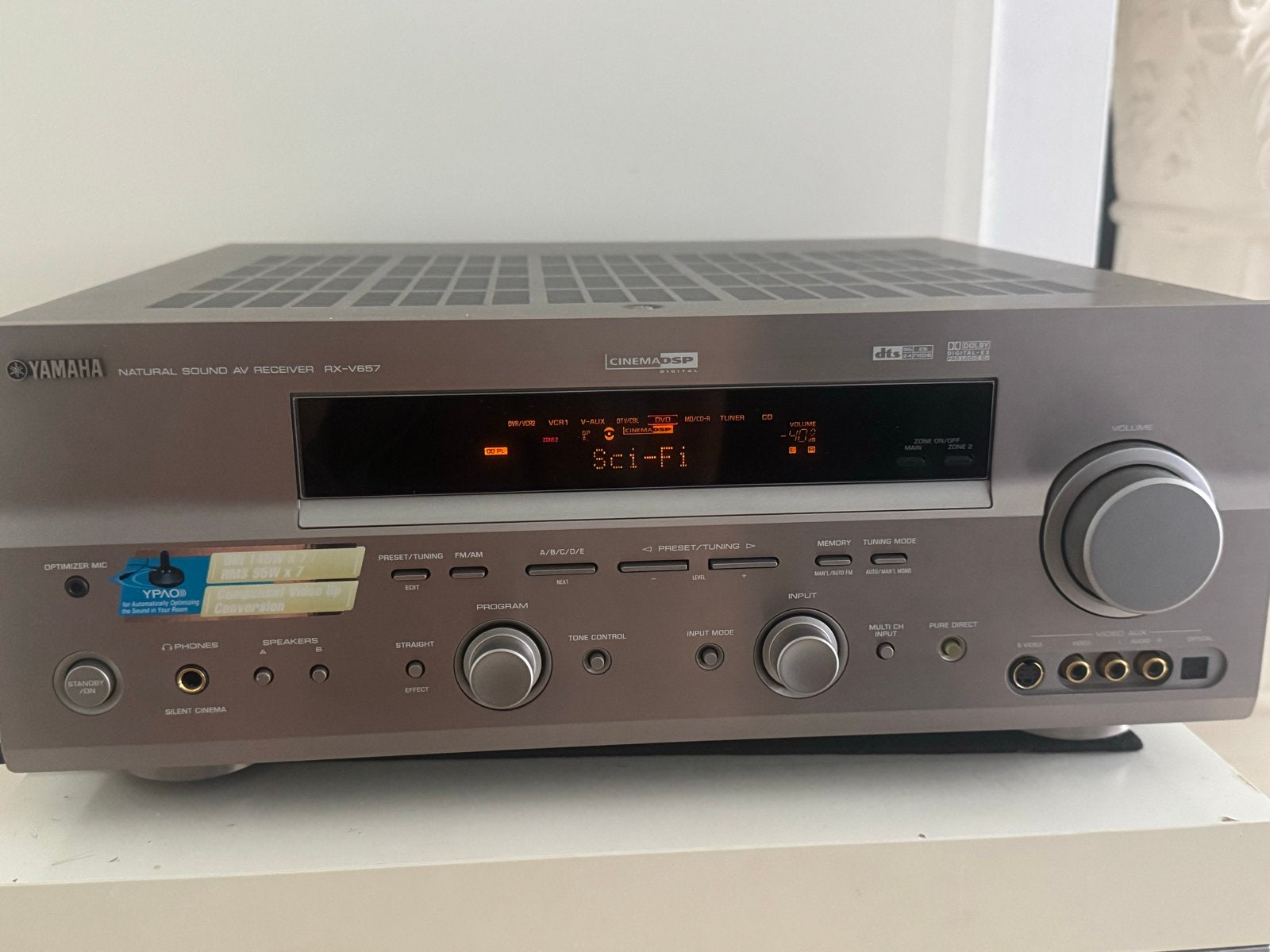 Yamaha RX-V657 Natural Sound AV Receiver, Audio, Tv en Foto, Ophalen, Gebruikt, Yamaha, 120 watt of meer