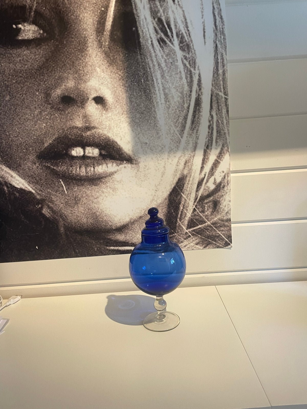 Kobaltblauwe Pot - Nieuwstaat - 35 cm Hoog, Antiek en Kunst, Ophalen of Verzenden