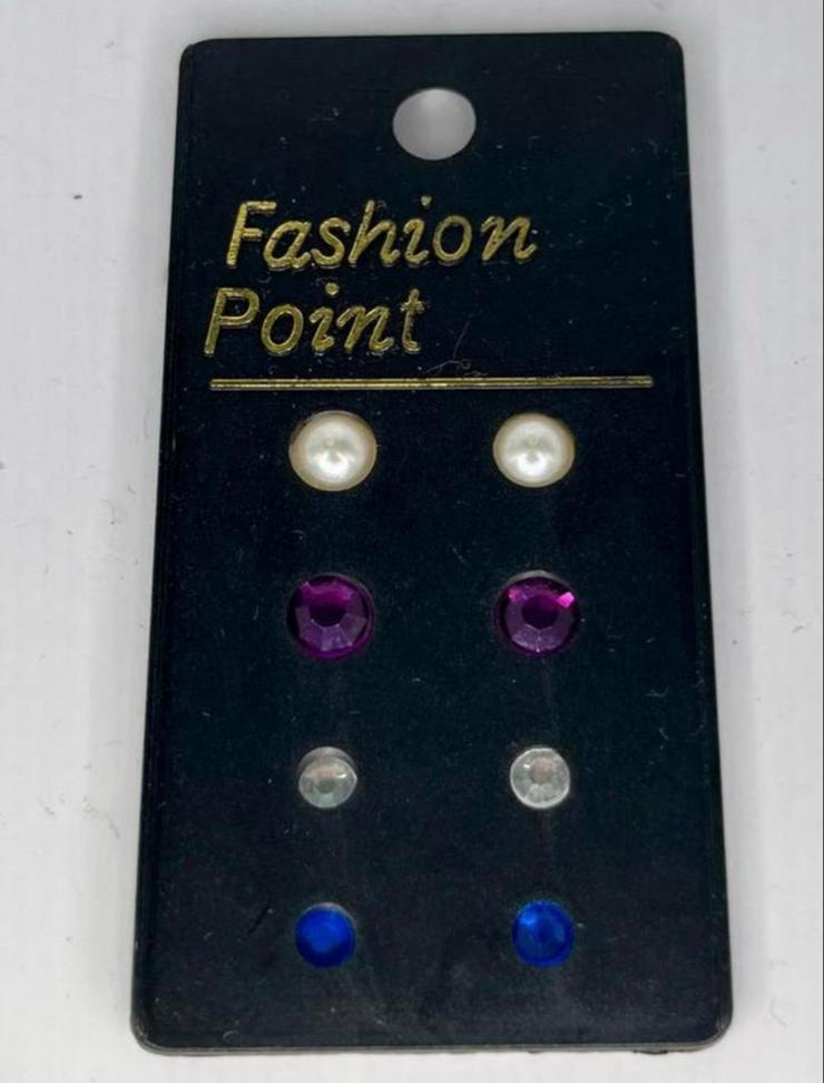 Fashion Point Sticker Oorbellen - 4 Verschillende Sets, Overige materialen, Overige kleuren, Nieuw, Ophalen of Verzenden