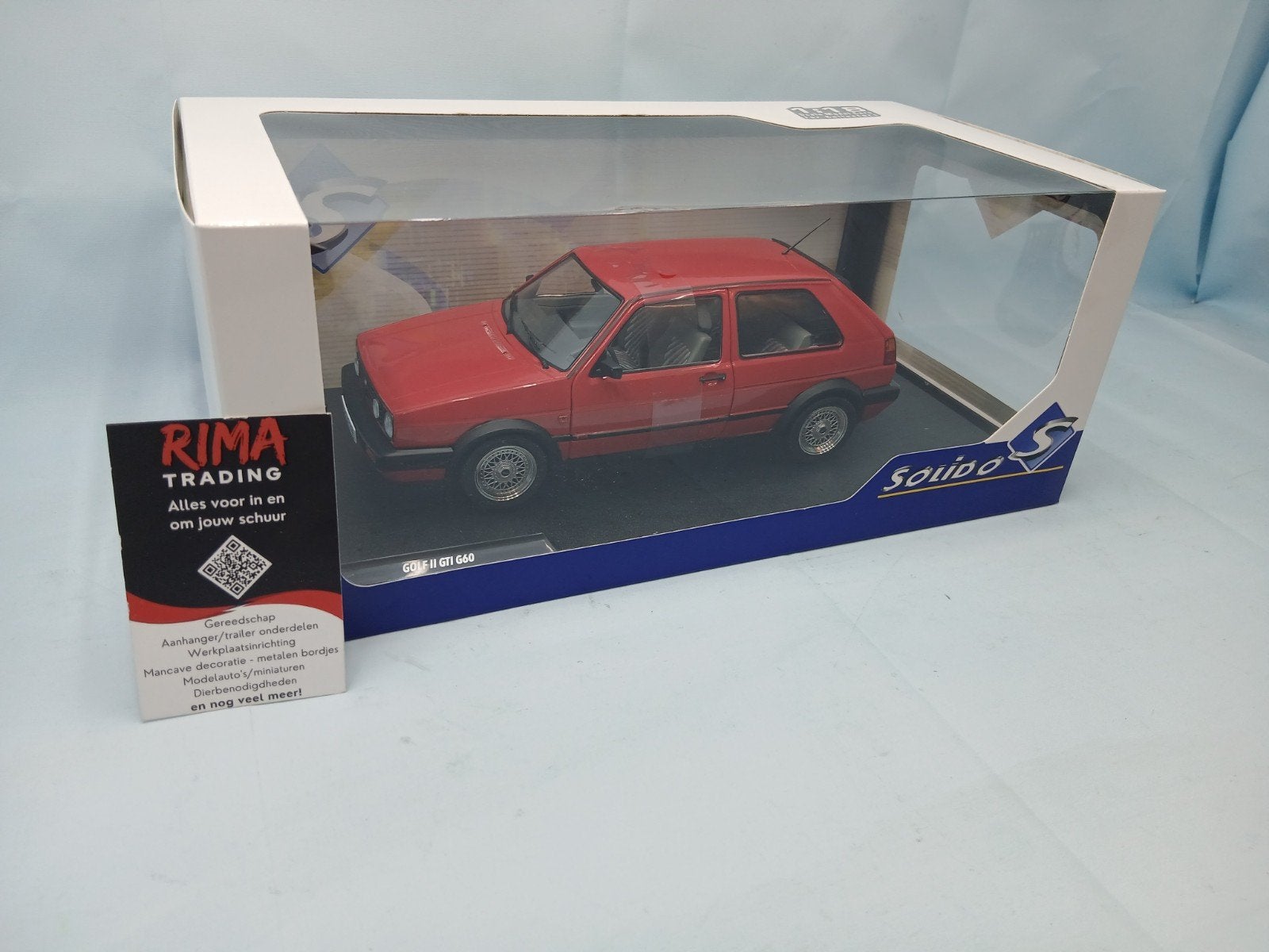 Solido Volkswagen Golf MK2 1:18 Rood - Nieuw in doos, Ophalen of Verzenden, Nieuw, Auto, Solido