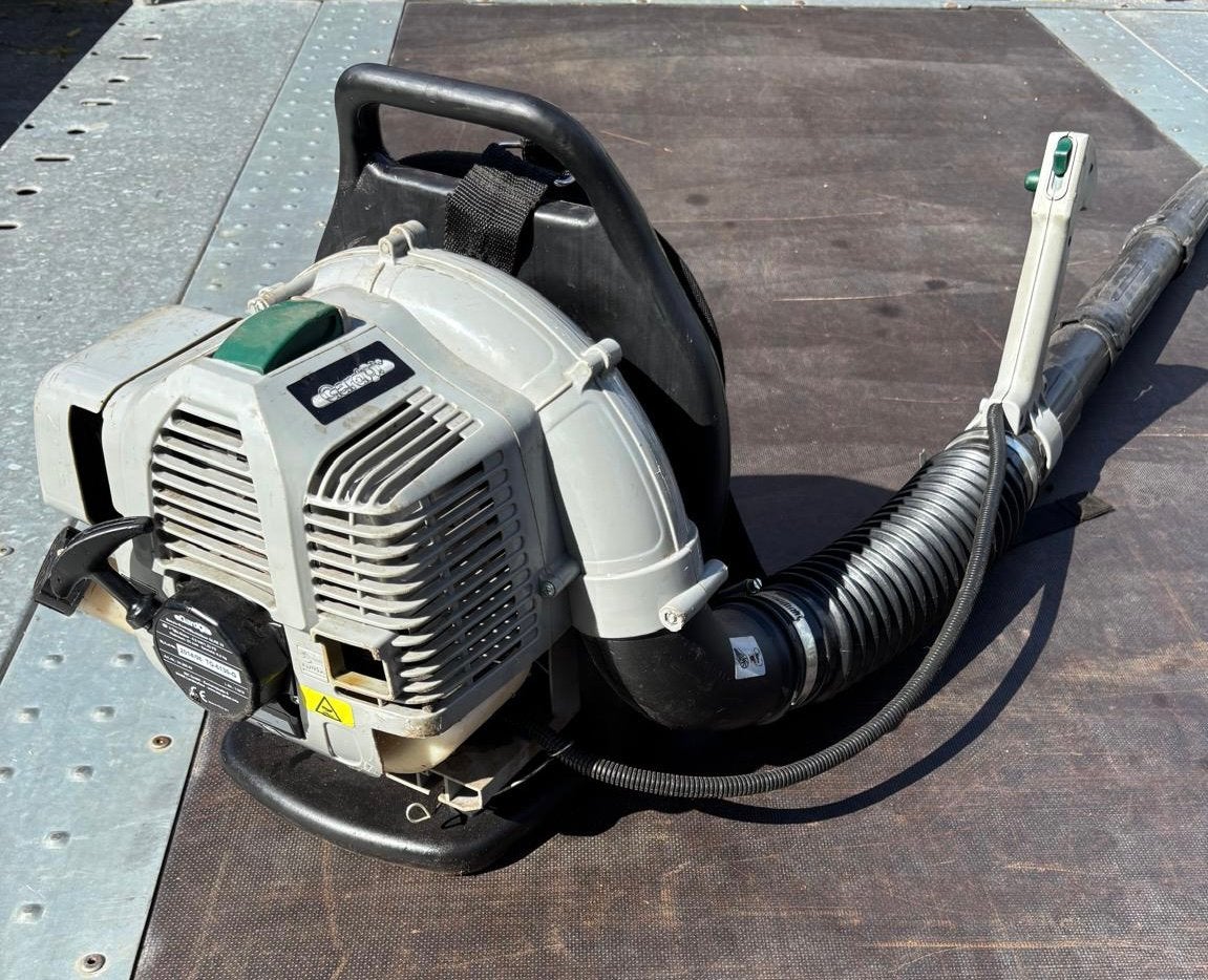 Ruggedragen bladblazer benzine rug gedragen, Tuin en Terras, Ophalen of Verzenden, Gebruikt, Benzine, Ruggedragen
