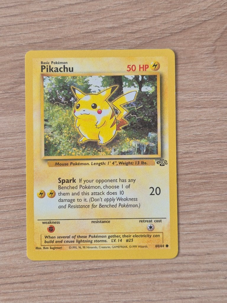 Pikachu Jungle 60/64 Pokemon kaart, Verzenden, Zo goed als nieuw, Losse kaart