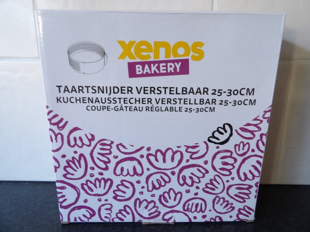 Nieuw verstelbare taartsnijder 25-30cm (Xenos), Ophalen of Verzenden, Nieuw, Taarten, Overige typen