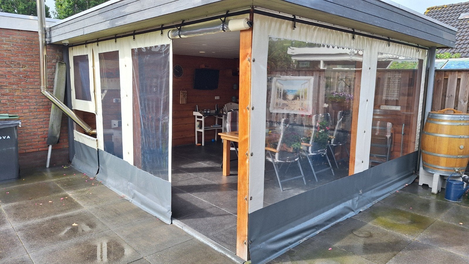 Veranda zeil, Tuin en Terras, Ophalen, Gebruikt, Veranda