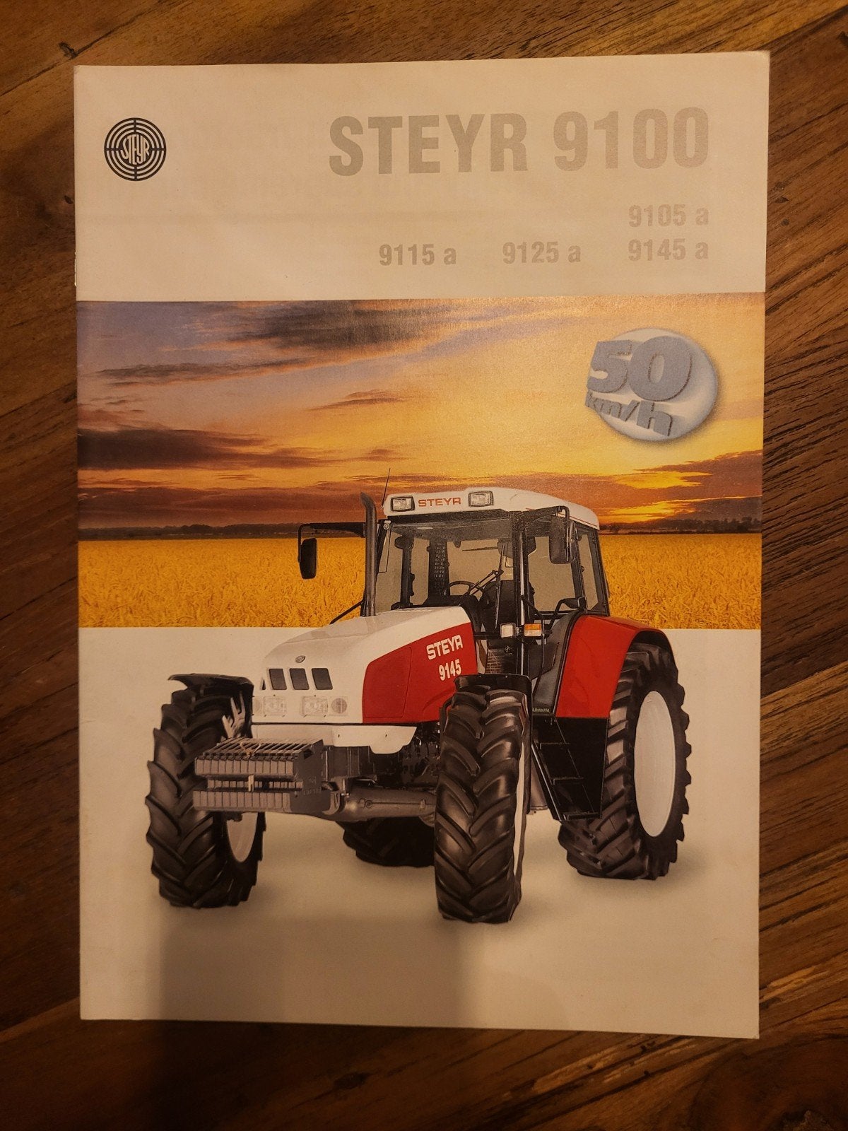 tractor folder Steyr 9100, Boeken, Ophalen of Verzenden, Zo goed als nieuw