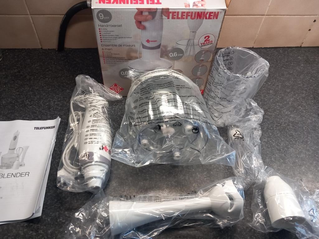 Telefunken splinternieuw staafmixer 9 delen, Huis en Inrichting, Keuken | Keukenbenodigdheden, Ophalen of Verzenden, Nieuw